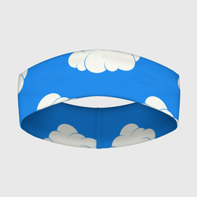 Повязка на голову 3D с принтом Облака на небе в Екатеринбурге,  |  | 3d | 3д | blue | shirt | sky | куртка | небо | новинка | облака | рюкзак | сильный | синий | толстовка | футболка | худи | яркий