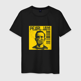Мужская футболка хлопок с принтом Pearl Jam группа в Санкт-Петербурге, 100% хлопок | прямой крой, круглый вырез горловины, длина до линии бедер, слегка спущенное плечо. | Тематика изображения на принте: jam | music | pearl | pearl jam | rock | группа | джем | музыка | пёрл | перл джем | пирл | рок