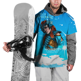 Накидка на куртку 3D с принтом Horizon Forbidden West | Art в Тюмени, 100% полиэстер |  | aloy | horizon | horizon forbidden west | horizon zero dawn | харайзон | хорайзон | элой