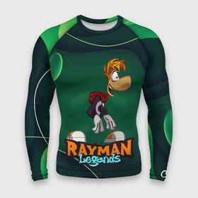 Мужской рашгард 3D с принтом Rayman Legends Green ,  |  | globox | rayman | rayman legends | глобокс | реймен | рэйман | рэймэн | человечек