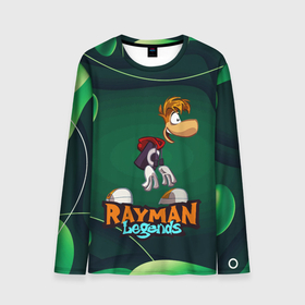 Мужской лонгслив 3D с принтом Rayman Legends Green в Белгороде, 100% полиэстер | длинные рукава, круглый вырез горловины, полуприлегающий силуэт | Тематика изображения на принте: globox | rayman | rayman legends | глобокс | реймен | рэйман | рэймэн | человечек