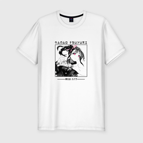 Мужская футболка хлопок Slim с принтом Канао Цуюри, Kimetsu no aiba , 92% хлопок, 8% лайкра | приталенный силуэт, круглый вырез ворота, длина до линии бедра, короткий рукав | demon slayer | kanao tsuyuri | kimetsu no aiba | аниме | канао цуюри | клинок | рассекающий демонов