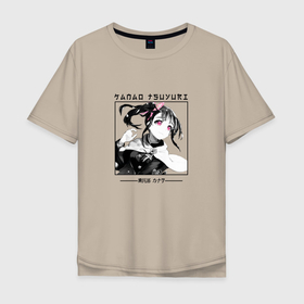 Мужская футболка хлопок Oversize с принтом Канао Цуюри, Kimetsu no aiba , 100% хлопок | свободный крой, круглый ворот, “спинка” длиннее передней части | demon slayer | kanao tsuyuri | kimetsu no aiba | аниме | канао цуюри | клинок | рассекающий демонов