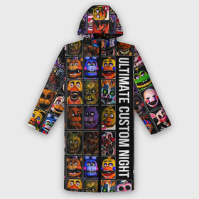 Дождевик унисекс 3D с принтом Ultimate Custom Night FNAF в городе Новоалтайск,  |  | chica | five nights at freddys | five nigts | fnaf | foxy | mangle | ucn | ultimate custom night | мангл | полностью настраиваемая ночь | пять ночей у фредди | фнаф | фокси | фредди | фреди | чика