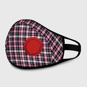 Маска из неопрена с принтом Шотландская клетка Tartan scottish роз черно бел в Рязани, неопрен 100% | Форма огибающая нос. Резинки для ушей с дополнительной резинкой на затылке. Клапан для выдоха для активного дыхания при занятиях спортом. Эластичный материал маски и окантовки для лучшего растяжения и прилегания маски.  | Тематика изображения на принте: pink | scottish | tartan | клетка | принт | розовая | розовый | черный | шотландская клетка | эмо