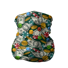 Бандана-труба 3D с принтом Казино   (Casino) в Белгороде, 100% полиэстер, ткань с особыми свойствами — Activecool | плотность 150‒180 г/м2; хорошо тянется, но сохраняет форму | 777 | cards | casino | chips | flash | fortune | game | jackpot | joker | luck | omaha | poker | roulette | straight | texas holdem | азарт | деньги | джекпот | джокер | доллары | игра | казино | карты | кубики | куш | лас вегас | масти | омаха | покер | 