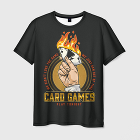 Мужская футболка 3D с принтом CARD GAMES , 100% полиэфир | прямой крой, круглый вырез горловины, длина до линии бедер | Тематика изображения на принте: 777 | cards | casino | chips | flash | fortune | game | jackpot | joker | luck | omaha | poker | roulette | straight | texas holdem | tournament | азарт | деньги | джекпот | джокер | игра | казино | карты | куш | лас вегас | масти | омаха | покер | рулетк