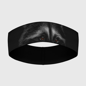Повязка на голову 3D с принтом Милаха енот в Санкт-Петербурге,  |  | Тематика изображения на принте: голова енота | енот | животное | зверек | милаха | полоскун