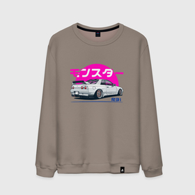 Мужской свитшот хлопок с принтом Nissan Skyline 2023 , 100% хлопок |  | Тематика изображения на принте: cars | gtr | nissan skyline | r34 gtr | машины | ниссан | ниссан скайлайн | субару | форестер | япония