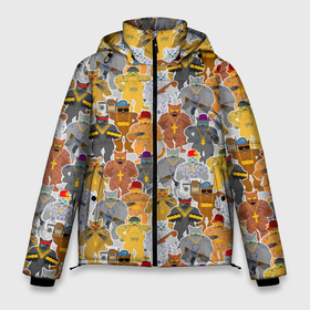 Мужская зимняя куртка 3D с принтом Gangsta Cats в Петрозаводске, верх — 100% полиэстер; подкладка — 100% полиэстер; утеплитель — 100% полиэстер | длина ниже бедра, свободный силуэт Оверсайз. Есть воротник-стойка, отстегивающийся капюшон и ветрозащитная планка. 

Боковые карманы с листочкой на кнопках и внутренний карман на молнии. | al pacino | authority | bandit | chicago | criminal | don corleone | gangster | mafia | mafiosi | vendetta | автомат | авторитет | аль пачино | бандит | браток | вендетта | гангста | гангстер | дон корлеоне | злодей | коты | криминал | мафиози