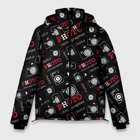 Мужская зимняя куртка 3D с принтом Photographer (Фотограф) в Екатеринбурге, верх — 100% полиэстер; подкладка — 100% полиэстер; утеплитель — 100% полиэстер | длина ниже бедра, свободный силуэт Оверсайз. Есть воротник-стойка, отстегивающийся капюшон и ветрозащитная планка. 

Боковые карманы с листочкой на кнопках и внутренний карман на молнии. | art | artist | camera | kodak | nikon | paparazzi | photo | photographer | искусство | кадр | камера | кодак | никон | папарацци | ракурс | снимок | съёмка | фотик | фото | фотоаппарат | фотограф | фотокамера | художник