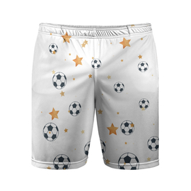 Мужские шорты спортивные с принтом Футбол это круто в Екатеринбурге,  |  | Тематика изображения на принте: звезда | звезды | круто | любители спорта | матч | мяч | спорт | футбол | чемпионат