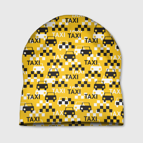 Шапка 3D с принтом Такси (Taxi) в Екатеринбурге, 100% полиэстер | универсальный размер, печать по всей поверхности изделия | Тематика изображения на принте: auto | car | car driver | car machine | driver | taxi | taxi driver | авто | автоводитель | автомобиль | водитель | водитель автомобиля | жёлто чёрный | маршрутка | машина | такса | такси | таксист | таксопарк | шахматные клетки