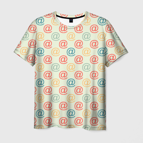 Мужская футболка 3D с принтом e mail (почта) в Тюмени, 100% полиэфир | прямой крой, круглый вырез горловины, длина до линии бедер | email | internet | letter | mail | postal address | postman | емейл | интернет | письмо | почта | почтальон | почтовый адрес