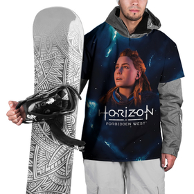 Накидка на куртку 3D с принтом Horizon Forbidden West   Молнии , 100% полиэстер |  | aloy | horizon | horizon forbidden west | horizon zero dawn | харайзон | хорайзон | элой