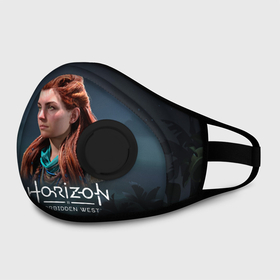 Маска из неопрена с принтом Элой | Aloy | Horizon Forbidden West в городе Новоалтайск, неопрен 100% | Форма огибающая нос. Резинки для ушей с дополнительной резинкой на затылке. Клапан для выдоха для активного дыхания при занятиях спортом. Эластичный материал маски и окантовки для лучшего растяжения и прилегания маски.  | aloy | horizon | horizon forbidden west | horizon zero dawn | харайзон | хорайзон | элой