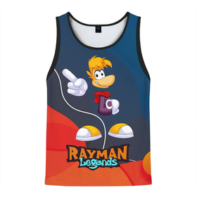 Мужская майка 3D с принтом Rayman Legends kid в Курске, 100% полиэстер | круглая горловина, приталенный силуэт, длина до линии бедра. Пройма и горловина окантованы тонкой бейкой | globox | rayman | rayman legends | глобокс | реймен | рэйман | рэймэн | человечек