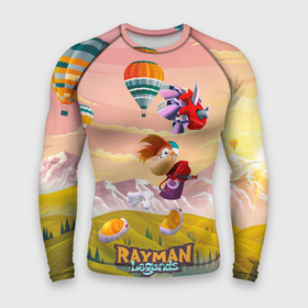 Мужской рашгард 3D с принтом Rayman воздушные шары ,  |  | globox | rayman | rayman legends | глобокс | реймен | рэйман | рэймэн | человечек