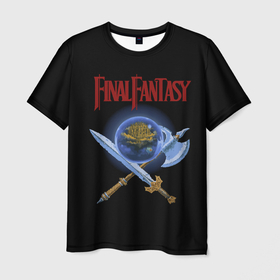 Мужская футболка 3D с принтом Old game Final Fantsy , 100% полиэфир | прямой крой, круглый вырез горловины, длина до линии бедер | ff | final fantasy | game | games | игра | игры | последняя фантазия | финал фентази | фф