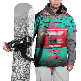 Накидка на куртку 3D с принтом Fashion glitch 2088 , 100% полиэстер |  | color | fashion | glitch | pattern | глитч | мода | узор | цвет