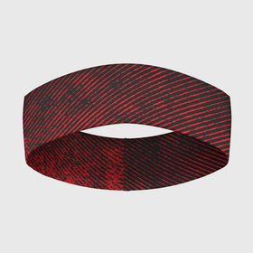 Повязка на голову 3D с принтом RED GRUNGE | SPORT GRUNGE ,  |  | abstract | geometry | geometry stripes | grunge | sport | sport grunge | texture | абстракция | геометрические полосы | геометрия | гранж | спортивный гранж | текстура
