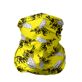 Бандана-труба 3D с принтом Пчелы на желтом в Екатеринбурге, 100% полиэстер, ткань с особыми свойствами — Activecool | плотность 150‒180 г/м2; хорошо тянется, но сохраняет форму | bee | honey | insect | nature | spring | summer | sunny | yellow | весно | желтый узор | жук | крылья | лето | мед | много насекомых | насекомые | оса | пасечник | природа | пчела | пчелиный рой | пчелка | пчеловод | пчелы | рой пчел