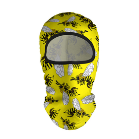 Балаклава 3D с принтом Пчелы на желтом в Петрозаводске, 100% полиэстер, ткань с особыми свойствами — Activecool | плотность 150–180 г/м2; хорошо тянется, но при этом сохраняет форму. Закрывает шею, вокруг отверстия для глаз кайма. Единый размер | bee | honey | insect | nature | spring | summer | sunny | yellow | весно | желтый узор | жук | крылья | лето | мед | много насекомых | насекомые | оса | пасечник | природа | пчела | пчелиный рой | пчелка | пчеловод | пчелы | рой пчел