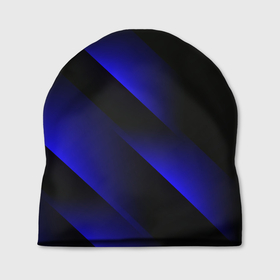 Шапка 3D с принтом Blue Fade | 3D (Синий градиент) в Курске, 100% полиэстер | универсальный размер, печать по всей поверхности изделия | 0x000000123 | 3d | fade | абстрактный рисунок | градиент | заливка | линии | неон | полосы | текстиль | текстура