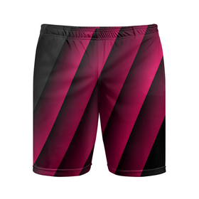 Мужские шорты спортивные с принтом Red Stripe | 3D (Красные полосы) в Белгороде,  |  | 0x000000123 | 3d | fade | абстрактный рисунок | градиент | заливка | линии | неон | полосы | текстиль | текстура