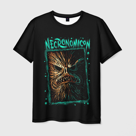 Мужская футболка 3D с принтом Necronomicon в Курске, 100% полиэфир | прямой крой, круглый вырез горловины, длина до линии бедер | howard phillips | lovecraft | говард лавкрафт | лавкравт | лафкрафт | некрономикон