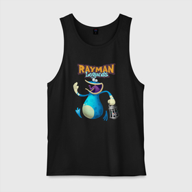 Мужская майка хлопок с принтом globox с фонарем (Rayman) в Курске, 100% хлопок |  | globox | rayman | rayman legends | глобокс | реймен | рэйман | рэймэн | человечек
