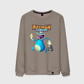 Мужской свитшот хлопок с принтом globox с фонарем (Rayman) в Курске, 100% хлопок |  | globox | rayman | rayman legends | глобокс | реймен | рэйман | рэймэн | человечек