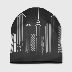 Шапка 3D с принтом Большие города в Белгороде, 100% полиэстер | универсальный размер, печать по всей поверхности изделия | Тематика изображения на принте: башня | высокий | высотка | высотки | город | городской | дом | дома | москва | нью йорк | сити | урбанизм