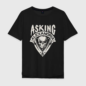 Мужская футболка хлопок Oversize с принтом Asking Alexandria рок группа , 100% хлопок | свободный крой, круглый ворот, “спинка” длиннее передней части | asking alexandria | rock | аскинг александриа | группа | группы | метал | музыка | рок | хэви метал | электроникор