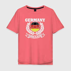 Мужская футболка хлопок Oversize с принтом Футбол Германия в Санкт-Петербурге, 100% хлопок | свободный крой, круглый ворот, “спинка” длиннее передней части | Тематика изображения на принте: deutschland | football | germany | soccer | socker | германия | германский | игра | немецкая | немецкий | сокер | соккер | спорт | футбол | футболист | футбольная | футбольный