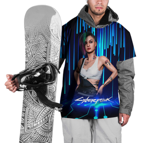 Накидка на куртку 3D с принтом Джуди Альварес Judy Cyberpunk 2077 в Тюмени, 100% полиэстер |  | 2077 | cyberpunk | cyberpunk 2077 | judy | night city | vi | ви | джуди | жуди | кибер | киберпанк | найтсити | панк