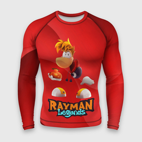 Мужской рашгард 3D с принтом Rayman Red Legends в Санкт-Петербурге,  |  | globox | rayman | rayman legends | глобокс | реймен | рэйман | рэймэн | человечек