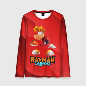 Мужской лонгслив 3D с принтом Rayman Red Legends в Белгороде, 100% полиэстер | длинные рукава, круглый вырез горловины, полуприлегающий силуэт | globox | rayman | rayman legends | глобокс | реймен | рэйман | рэймэн | человечек