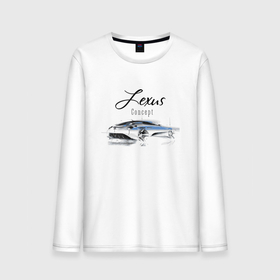 Мужской лонгслив хлопок с принтом Lexus   Concept в Тюмени, 100% хлопок |  | car | concept | lexus | prestige | автомобиль | лексус | престиж