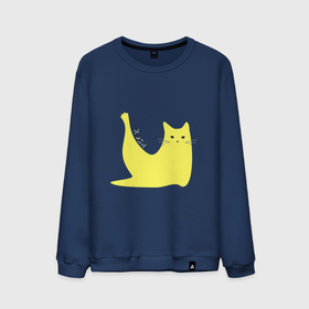 Мужской свитшот хлопок с принтом Кот ХОБА в Тюмени, 100% хлопок |  | абстрактно | абстракция | желтый | кот | коты | кошачий | кошка | мем | хоба