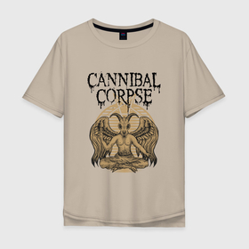 Мужская футболка хлопок Oversize с принтом Cannibal | Труп Каннибала (Z) , 100% хлопок | свободный крой, круглый ворот, “спинка” длиннее передней части | cannibal | cannibal corpse | corpse | death metal | deathgrind | алекс уэбстер | брутальный дэт метал | дэт метал | дэтграйнд | канибал | каннибал корпс | кеннибал корпс | кэннибал корпс | пол мазуркевич | роб барретт