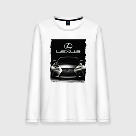 Мужской лонгслив хлопок с принтом Lexus   этим всё сказано в Кировске, 100% хлопок |  | car | lexus | power | prestige | автомобиль | лексус | мощь | престиж
