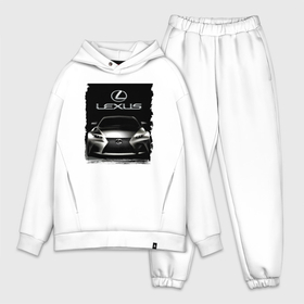 Мужской костюм хлопок OVERSIZE с принтом Lexus   этим всё сказано в Курске,  |  | car | lexus | power | prestige | автомобиль | лексус | мощь | престиж
