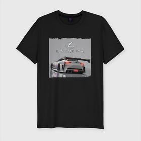 Мужская футболка хлопок Slim с принтом Lexus   Motorsport   Racing team , 92% хлопок, 8% лайкра | приталенный силуэт, круглый вырез ворота, длина до линии бедра, короткий рукав | car | lexus | motorsport | power | prestige | racing | автомобиль | автоспорт | гонка | лексус | мощь | престиж