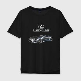 Мужская футболка хлопок Oversize с принтом Lexus   Motorsport в Санкт-Петербурге, 100% хлопок | свободный крой, круглый ворот, “спинка” длиннее передней части | car | lexus | motorsport | power | prestige | racing | автомобиль | автоспорт | гонка | лексус | мощь | престиж