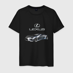 Мужская футболка хлопок с принтом Lexus   Motorsport , 100% хлопок | прямой крой, круглый вырез горловины, длина до линии бедер, слегка спущенное плечо. | car | lexus | motorsport | power | prestige | racing | автомобиль | автоспорт | гонка | лексус | мощь | престиж