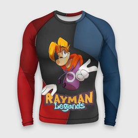 Мужской рашгард 3D с принтом Rayman на абстрактном фоне ,  |  | globox | rayman | rayman legends | глобокс | реймен | рэйман | рэймэн | человечек