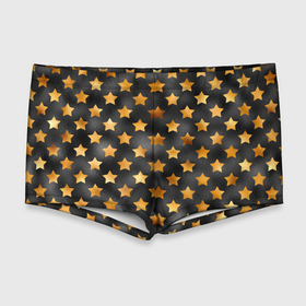 Мужские купальные плавки 3D с принтом Золотые звезды на черном в Тюмени, Полиэстер 85%, Спандекс 15% |  | звездочка | звездочки | звезды | золото | золотые звезды