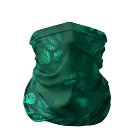 Бандана-труба 3D с принтом яркие зеленые листья в Санкт-Петербурге, 100% полиэстер, ткань с особыми свойствами — Activecool | плотность 150‒180 г/м2; хорошо тянется, но сохраняет форму | Тематика изображения на принте: зелень | лето | листочки | листья | паттерн | яркие листья