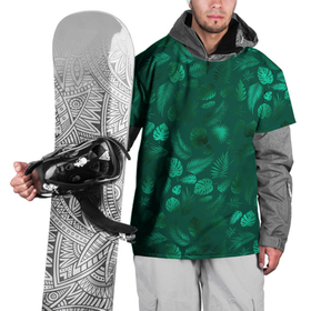 Накидка на куртку 3D с принтом яркие зеленые листья в Белгороде, 100% полиэстер |  | зелень | лето | листочки | листья | паттерн | яркие листья